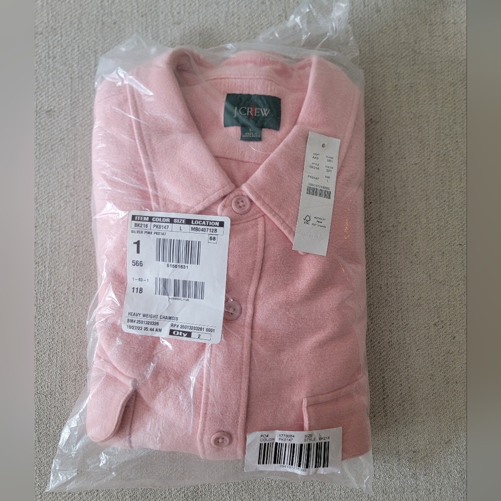 J.Crew Soft Pink Collared Shirt